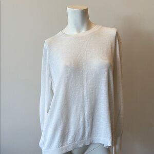 White Knit Sweater— Open Back